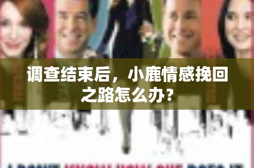 调查结束后，小鹿情感挽回之路怎么办？