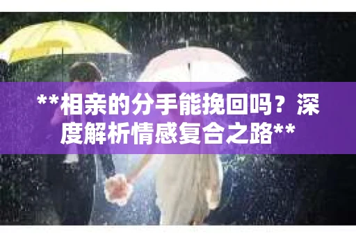 **相亲的分手能挽回吗？深度解析情感复合之路**