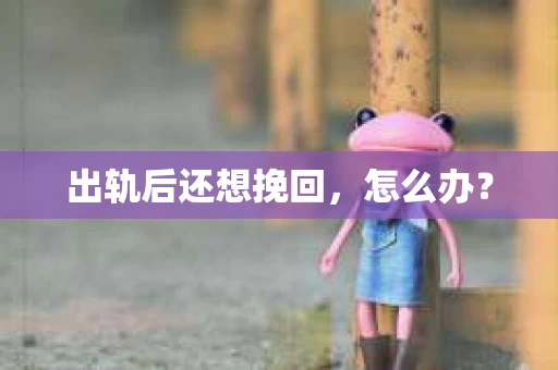 出轨后还想挽回，怎么办？