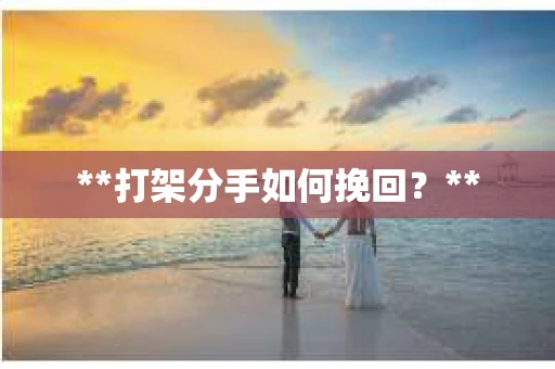 **打架分手如何挽回？**