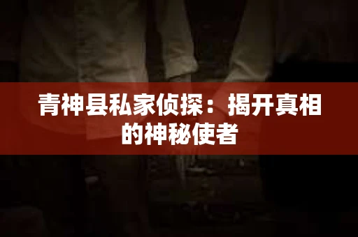 青神县私家侦探：揭开真相的神秘使者