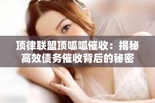 顶律联盟顶呱呱催收：揭秘高效债务催收背后的秘密