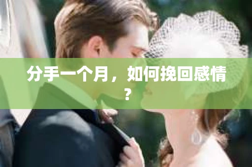 分手一个月，如何挽回感情？