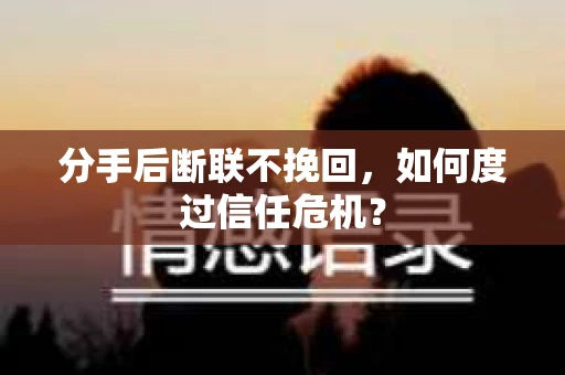 分手后断联不挽回，如何度过信任危机？