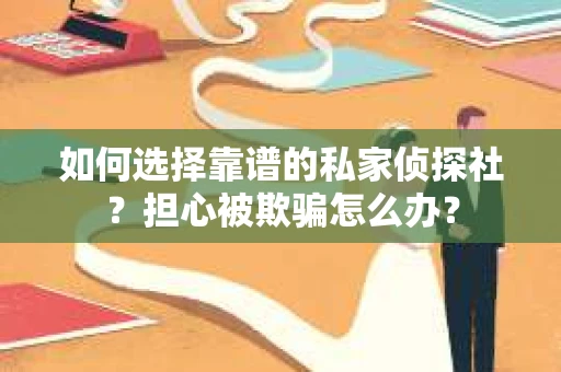 如何选择靠谱的私家侦探社？担心被欺骗怎么办？